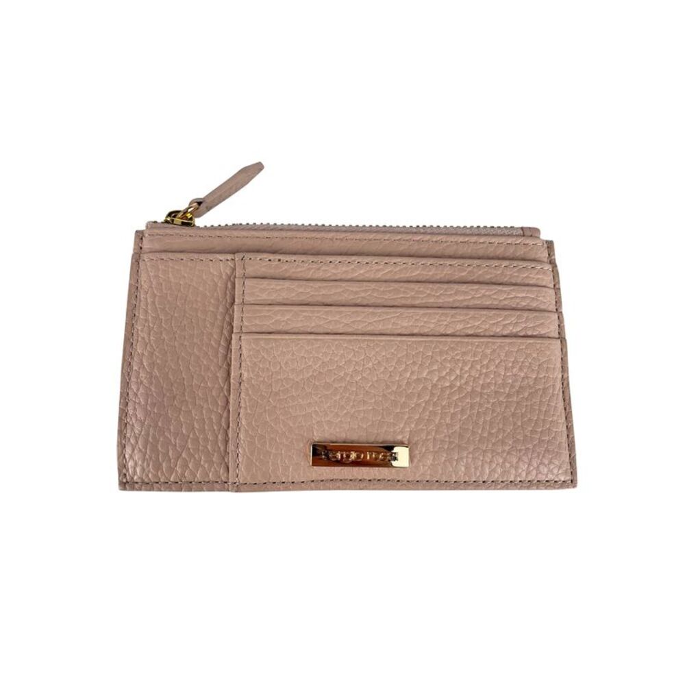 Sergio Rossi Card Holder in Pink Leather